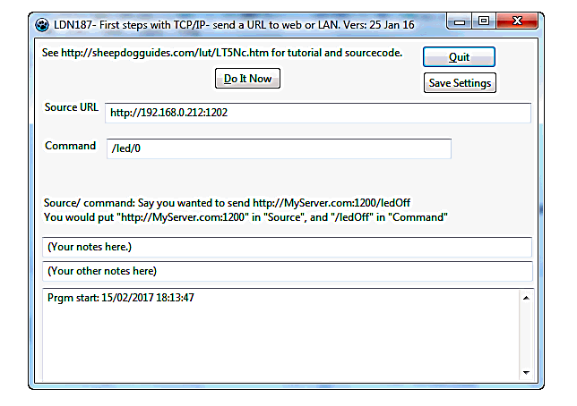 Screenshot, sheepdogguides.com LDN008 IoT controller