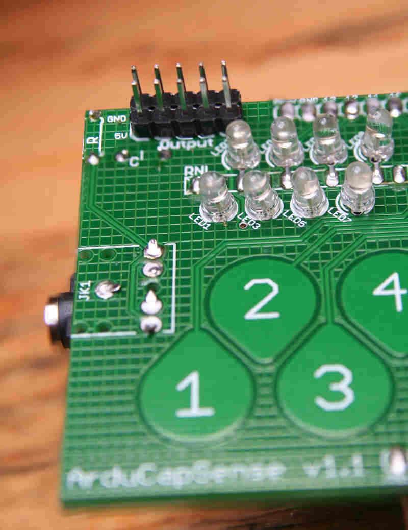 ArduCapSense LED placement
