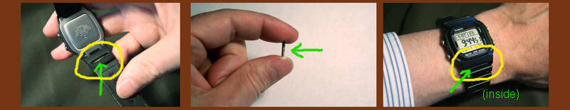 RFID tag in wrist watch strap