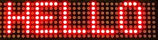 MAX7219 driven 8x8 LED matrix