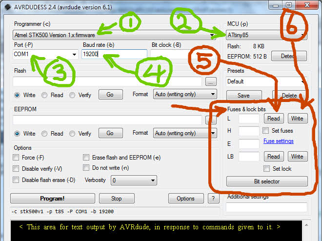Image of AVRdudeSS dialog should appear here.