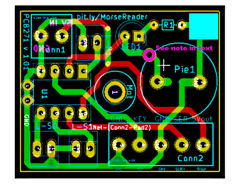 image: PCB of ATtiny breakout board
