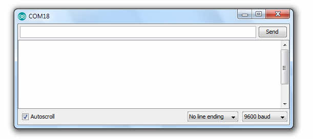 Image of Arduino Serial Monitor window
