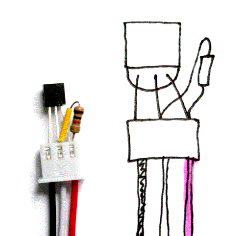DS18B20 in 3 way connector